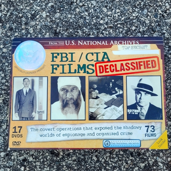 Nib! FBI CIA Declassified Films 17 DVD Set - Picture 1 of 4